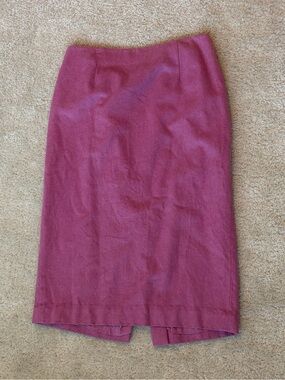 Ann Taylor Magenta Pencil Skirt